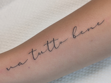 Fine Line tattoo services at LayLow Tattoo Zakynthos